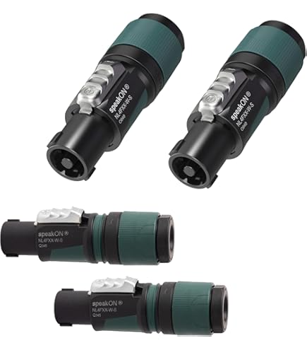 Amazon.com: (8 Pack) Original Neutrik NL4FX 4 pole Locking